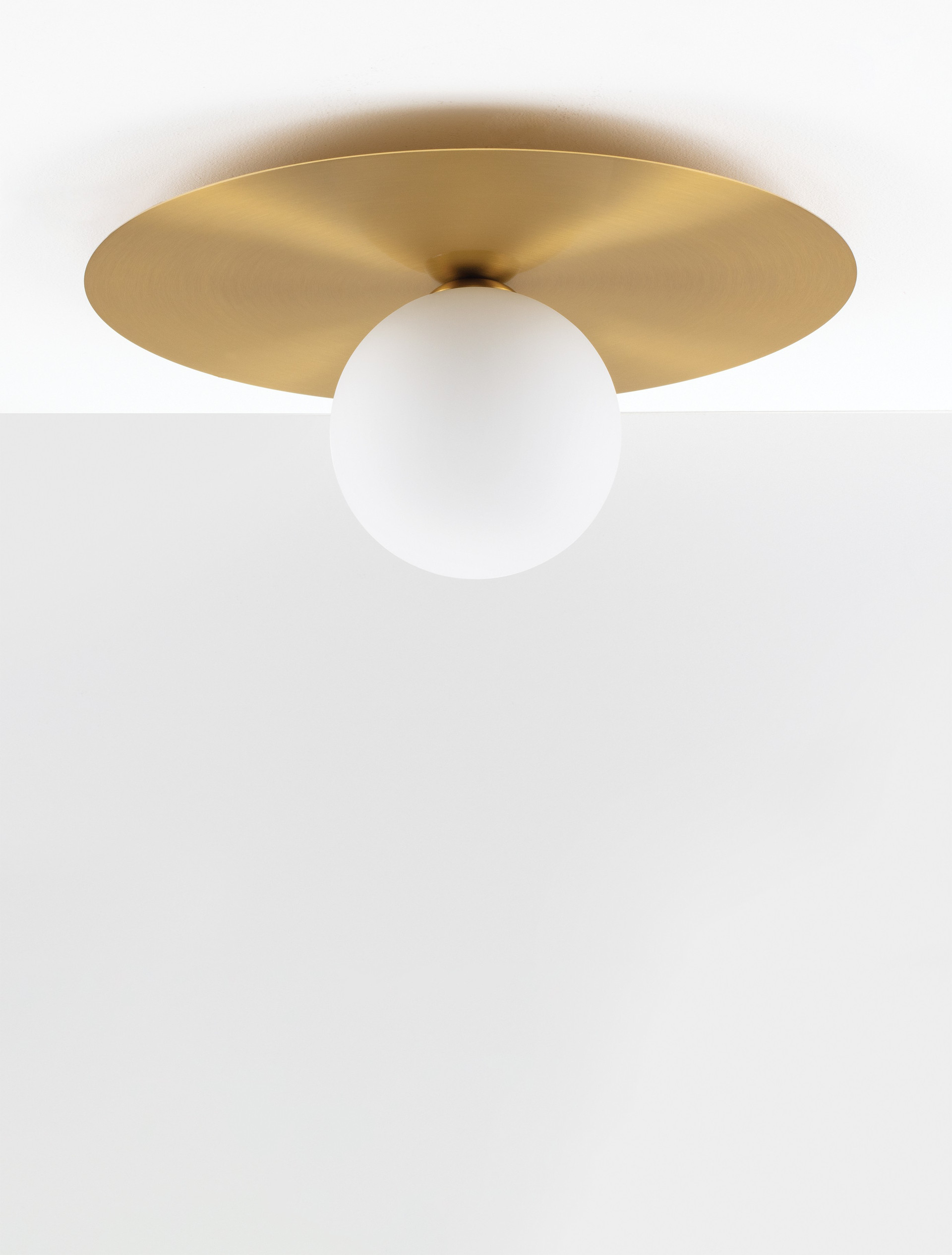 Plafon nowoczesny Luces Exclusivas BALCON, biało-złoty, 1 × G9, Ø 40 cm – LE43693 - obrazek 3