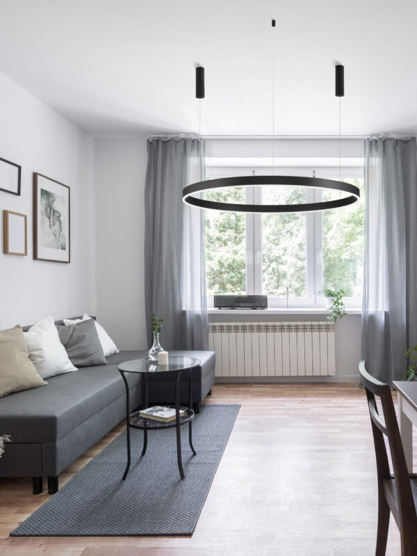Lampa wisząca nowoczesna Luces Exclusivas JACA, czarna, LED 72 W 3000 K, Ø 120 cm – LE42768