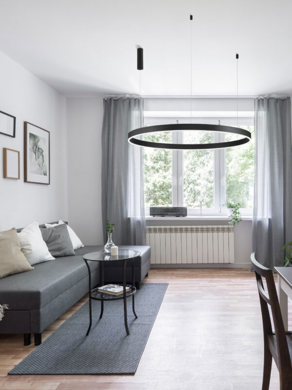 Lampa wisząca nowoczesna Luces Exclusivas DONDE, czarna, LED 72 W 2700–6000 K, Ø 120 cm – LE43260