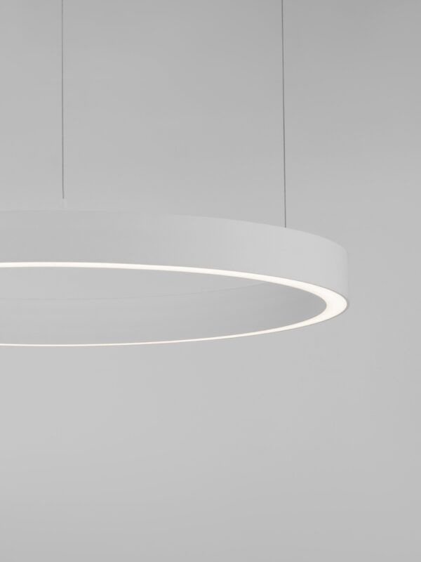 Lampa wisząca nowoczesna Luces Exclusivas MILPA, biała, LED 50 W 3000 K, Ø 80 cm – LE43287