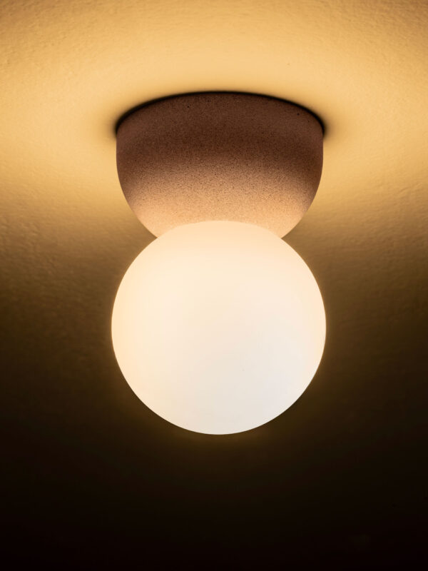 Plafon nowoczesny Luces Exclusivas TROSILA, biało-czerwony, 1 × G9, Ø 8 cm – LE45295