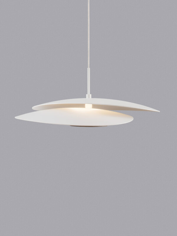 Lampa wisząca nowoczesna Luces Exclusivas YACUIBA, biała, LED 16 W 3000 K, Ø 35 cm – LE44646