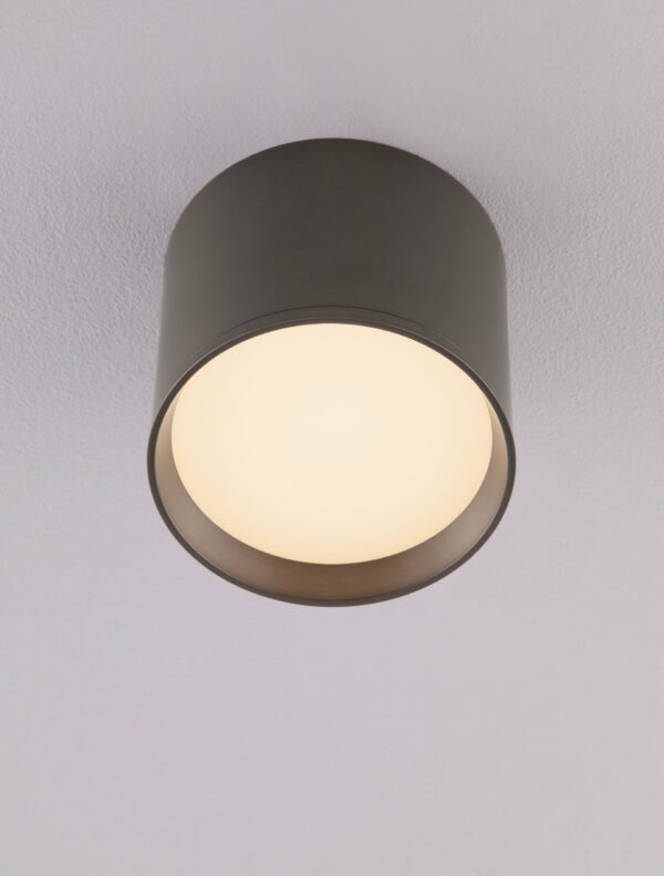 Reflektor sufitowy minimalistyczny Luces Exclusivas RINVELA, szary, LED 10 W 3000 K, Ø 10 cm – LE45504