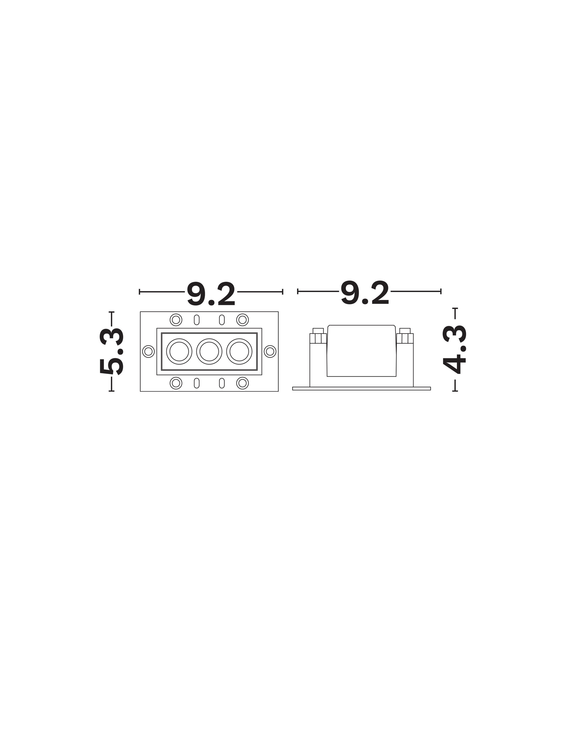Oprawa wpuszczana minimalistyczna Luces Exclusivas CARRIZ, biała, LED 6 W 3000 K, szer. 5,3 cm – LE62248 - obrazek 2