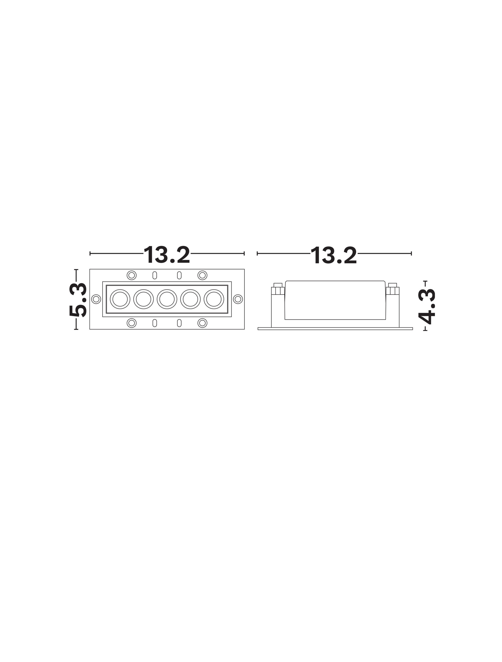 Oprawa wpuszczana minimalistyczna Luces Exclusivas CARRIZ, biała, LED 8 W 3000 K, szer. 5,3 cm – LE62250 - obrazek 2
