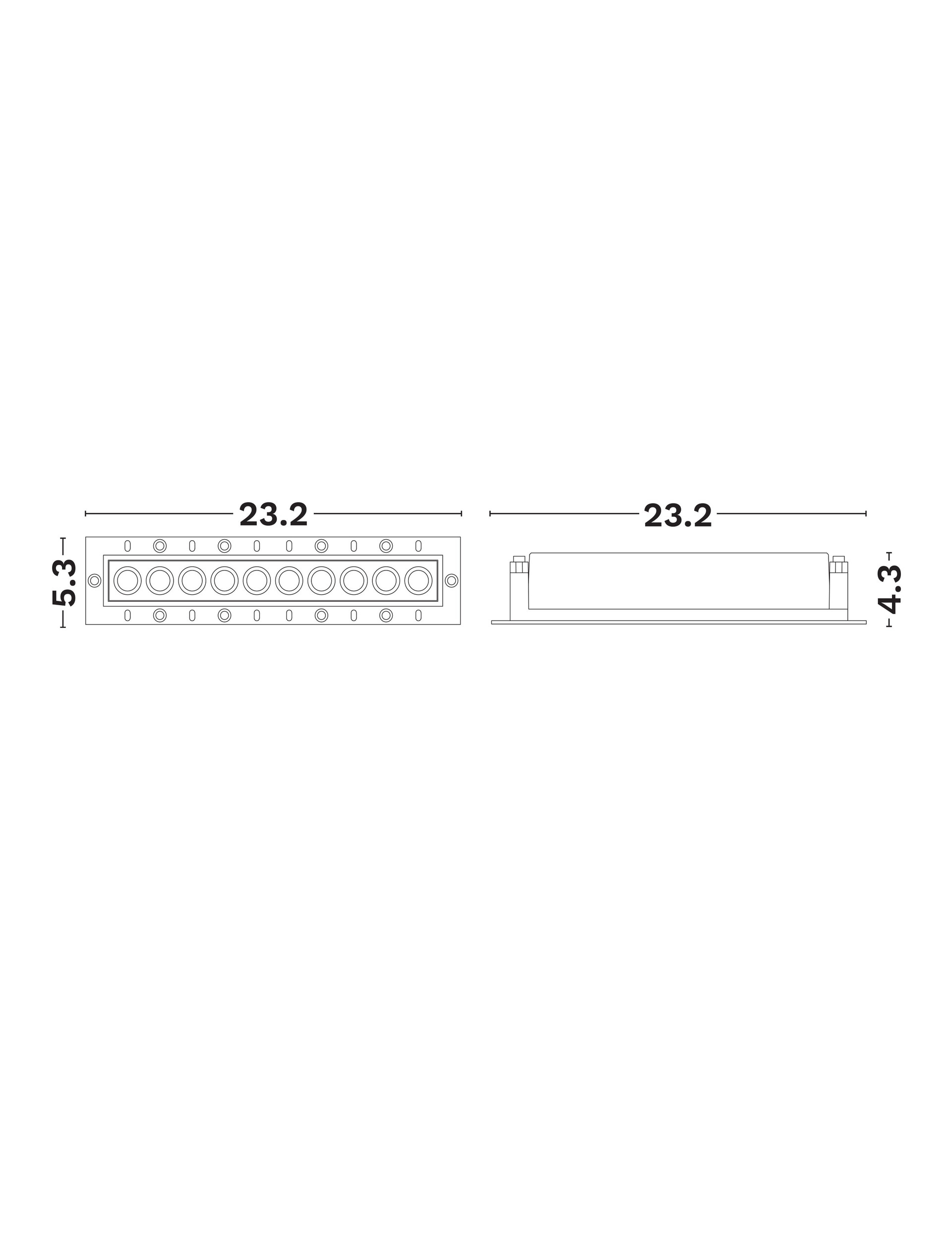 Oprawa wpuszczana nowoczesna Luces Exclusivas CARRIZ, czarna, LED 14 W 3000 K, szer. 5,3 cm – LE62251 - obrazek 2