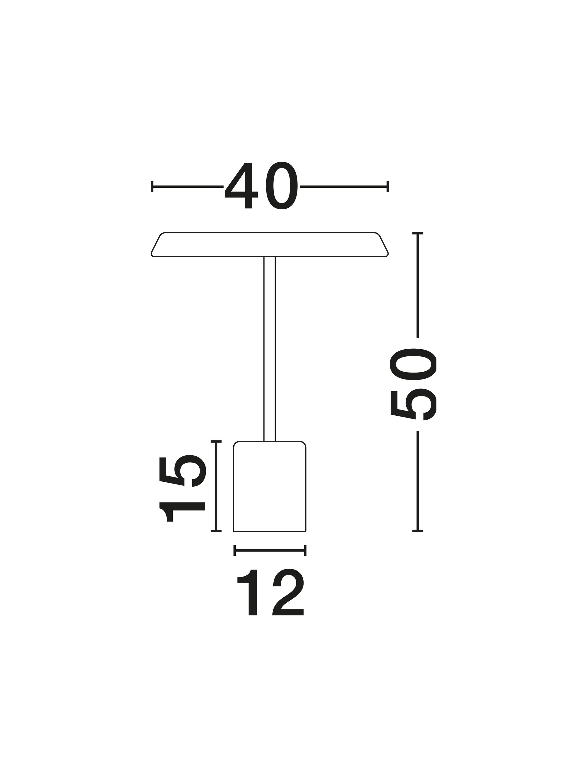 Lampa stołowa nowoczesna Luces Exclusivas FOVENTO, czarna, LED 17 W 3000 K, wys. 50 cm – LE45441 - obrazek 8