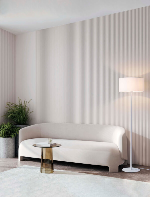 Lampa podłogowa nowoczesna Luces Exclusivas GUAVIARE, biała, 1 × E27, wys. 165 cm – LE44953