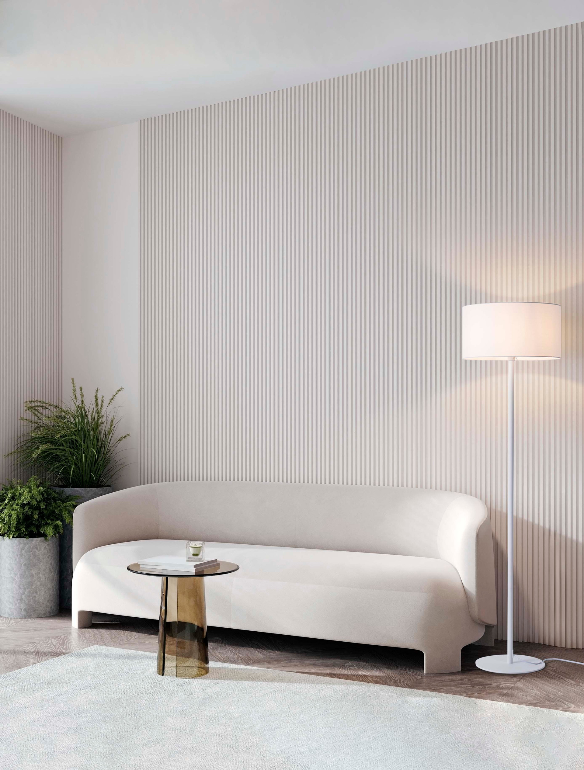 Lampa podłogowa nowoczesna Luces Exclusivas GUAVIARE, biała, 1 × E27, wys. 165 cm – LE44953