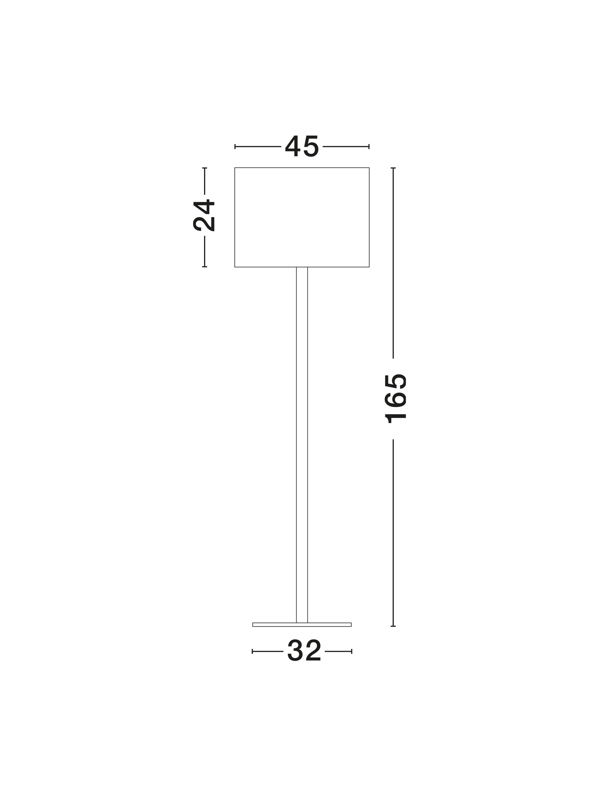 Lampa podłogowa nowoczesna Luces Exclusivas GUAVIARE, biała, 1 × E27, wys. 165 cm – LE44953 - obrazek 7
