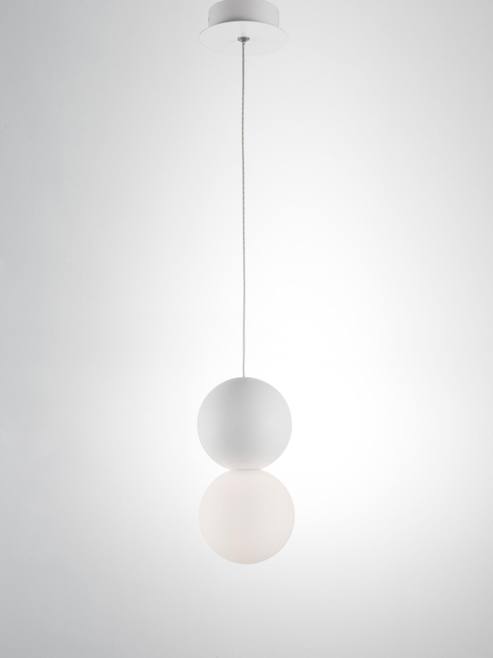 Lampa wisząca nowoczesna Luces Exclusivas IBAGUE, biała, 1 × G9, Ø 10 cm – LE42063 - obrazek 4