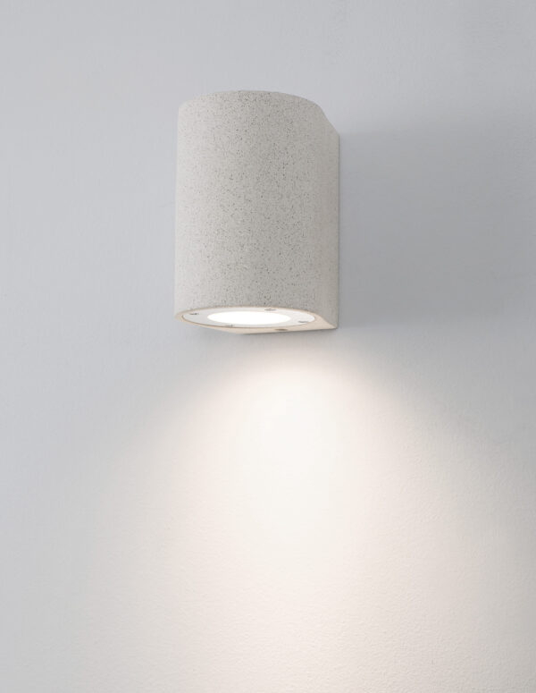 Kinkiet zewnętrzny minimalistyczny Luces Exclusivas BUENAVISTA, biały, 1 × GU10, szer. 10 cm – LE71610