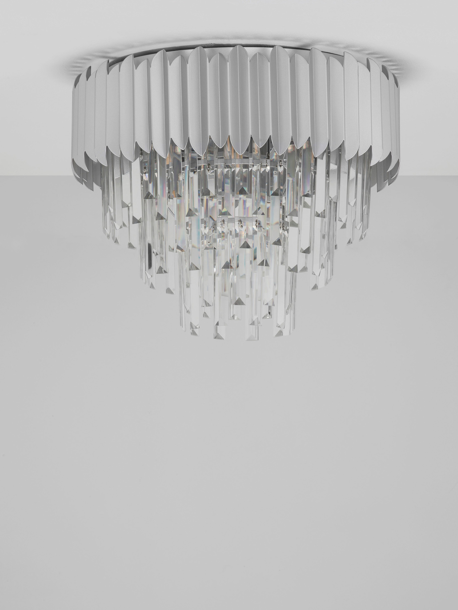 Plafon nowoczesny Luces Exclusivas ACATEN, chrom, 6 × E14, Ø 50 cm – LE43575 - obrazek 3