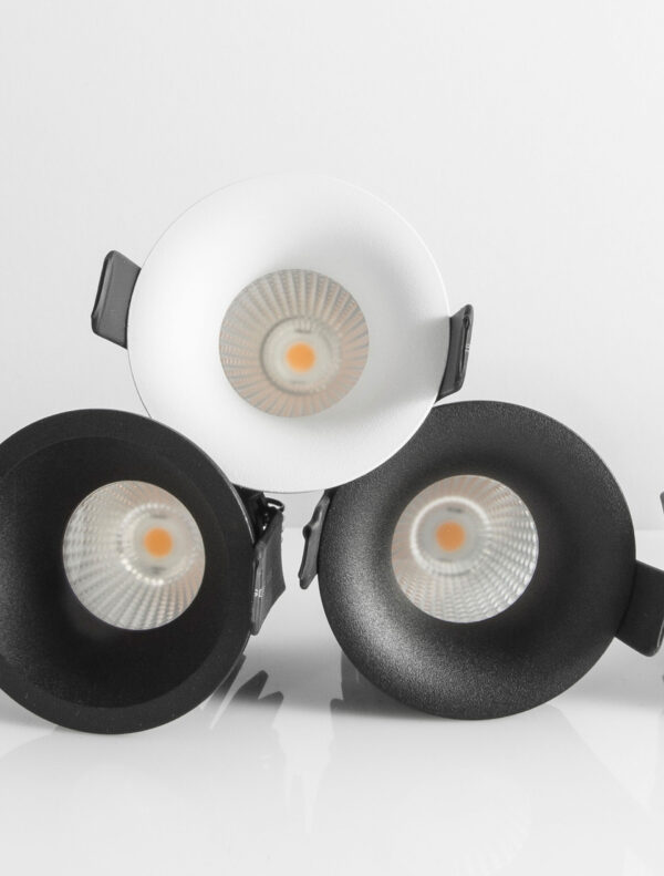 Oprawa wpuszczana nowoczesna Luces Exclusivas TERCERO, biała, LED 9 W 3000 K, Ø 6,2 cm – LE61323