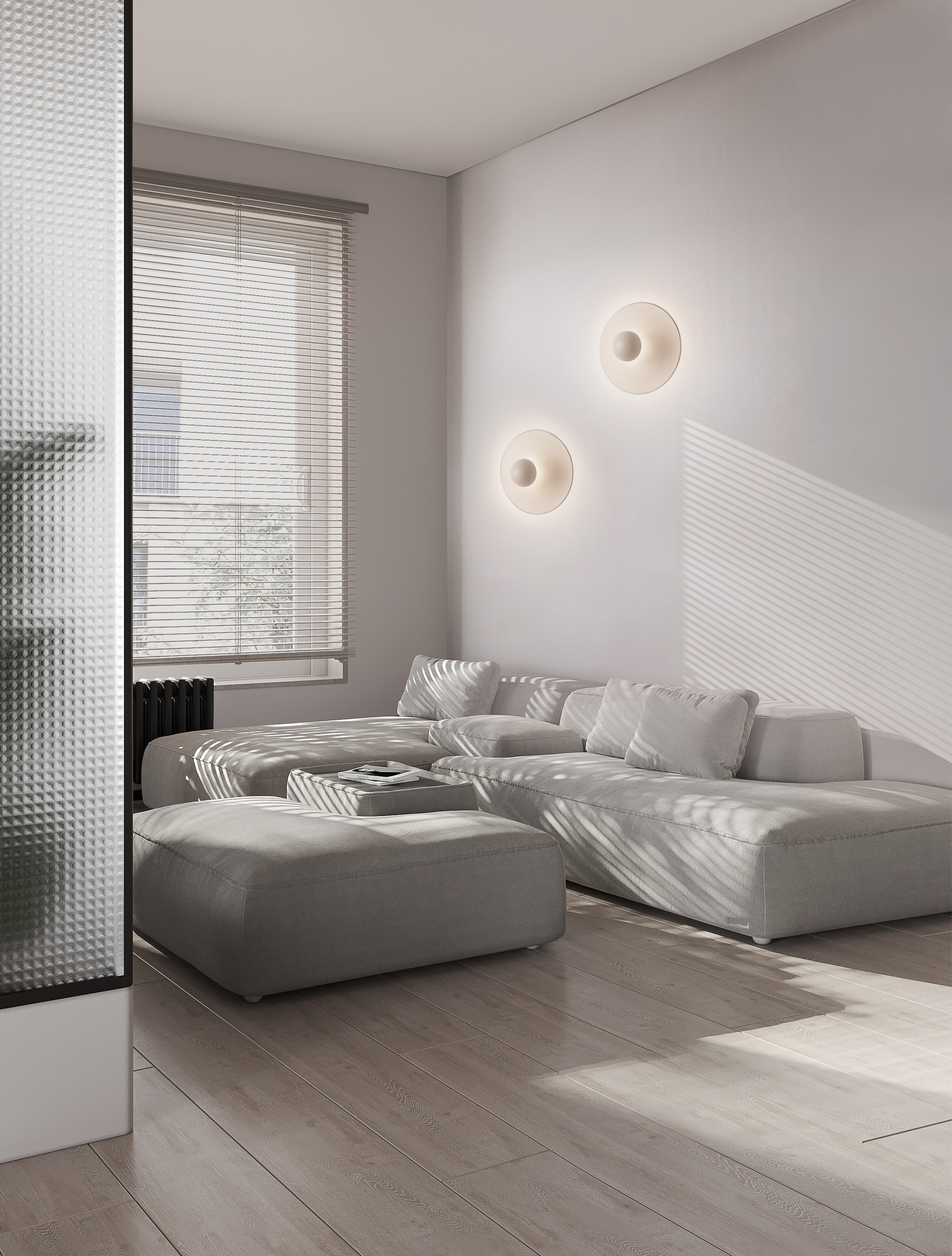 Kinkiet nowoczesny Luces Exclusivas BAILA, beżowy, LED 9 W 3000 K, Ø 25 cm – LE44540