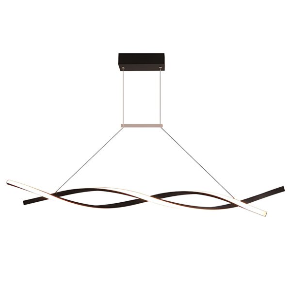 LAMPA SUFITOWA WISZĄCA LED LHJ020-CP CZARNA