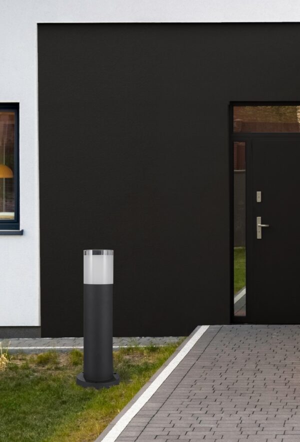 Słupek ogrodowy nowoczesny Luces Exclusivas VILLAHERMOSA, czarny, LED 8 W 3000 K, wys. 40 cm – LE71575