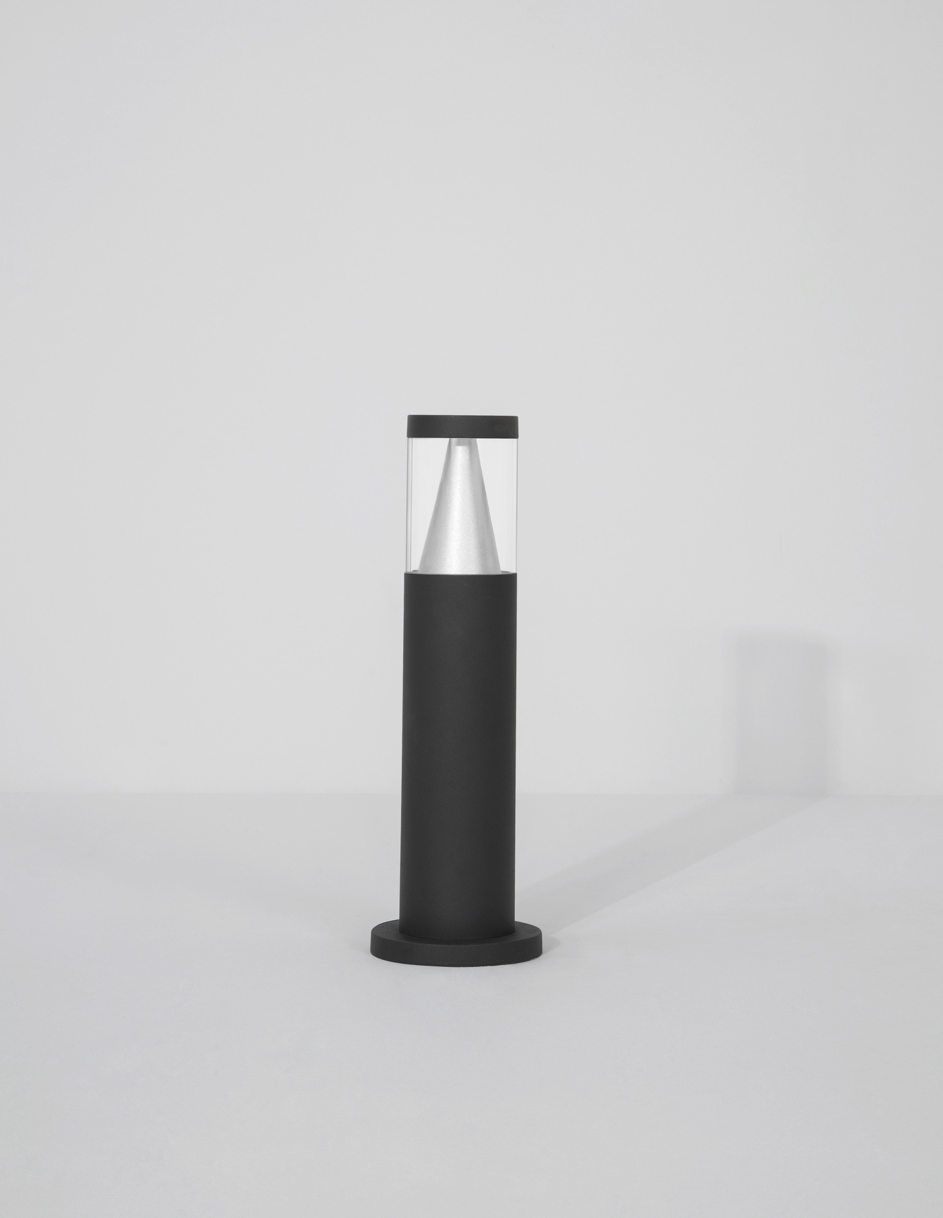 Słupek ogrodowy nowoczesny Luces Exclusivas SALSIPUEDES, czarno-srebrny, LED 8 W 3000 K, wys. 43 cm – LE73507 - obrazek 4