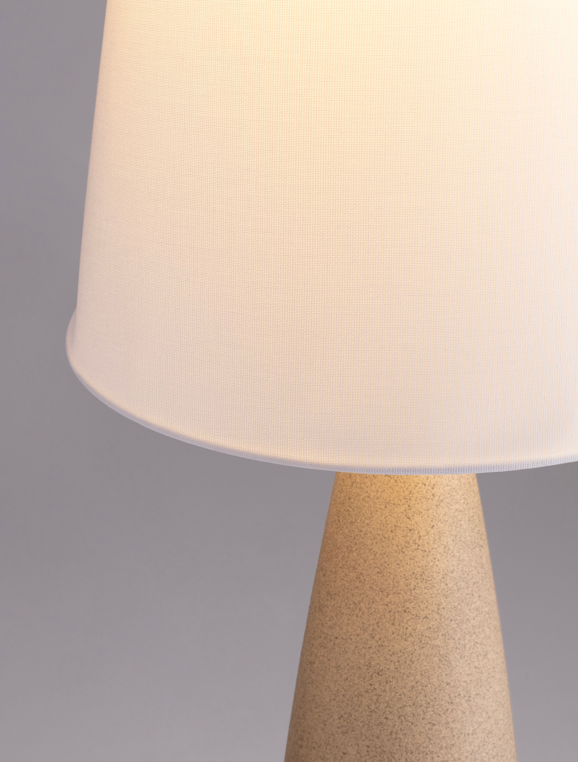 Lampa podłogowa minimalistyczna Luces Exclusivas ORBEZIA, biało-beżowa, 1 × E27, wys. 130 cm – LE45280 - obrazek 6