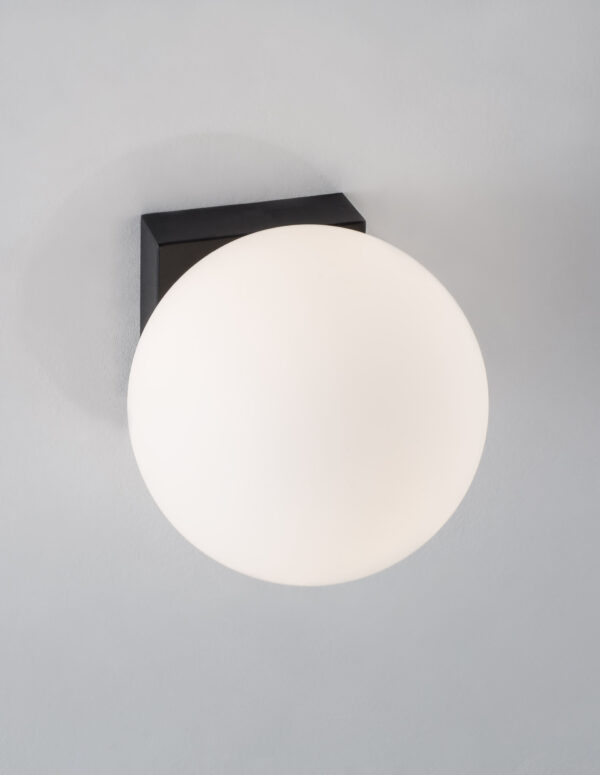 Kinkiet nowoczesny Luces Exclusivas UBEDA, czarno-biały, LED 6 W 3200 K, Ø 12,5 cm – LE42966