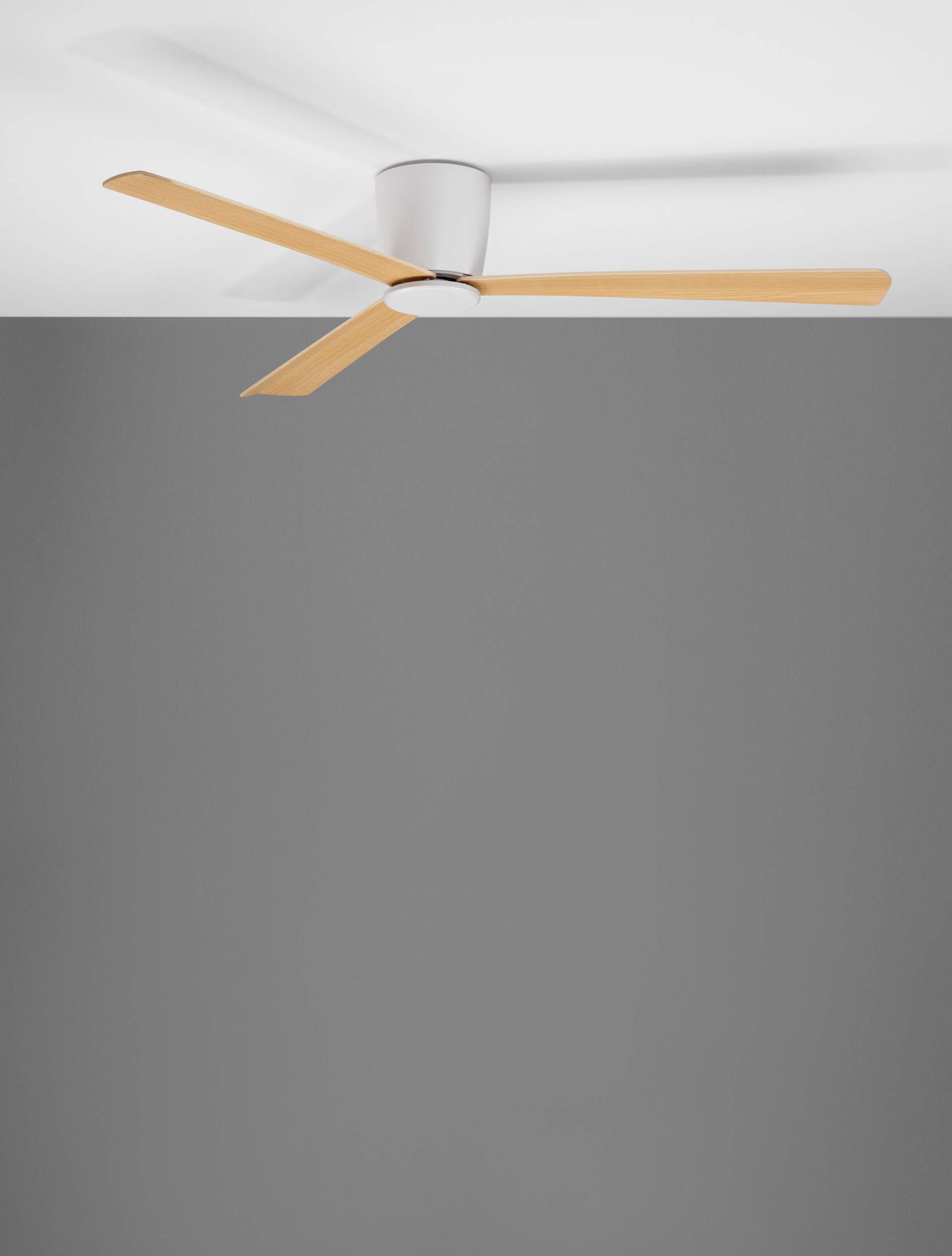Wentylator sufitowy nowoczesny Luces Exclusivas TAMPICO, biały / teak, Ø 122 cm – LE42955 - obrazek 4