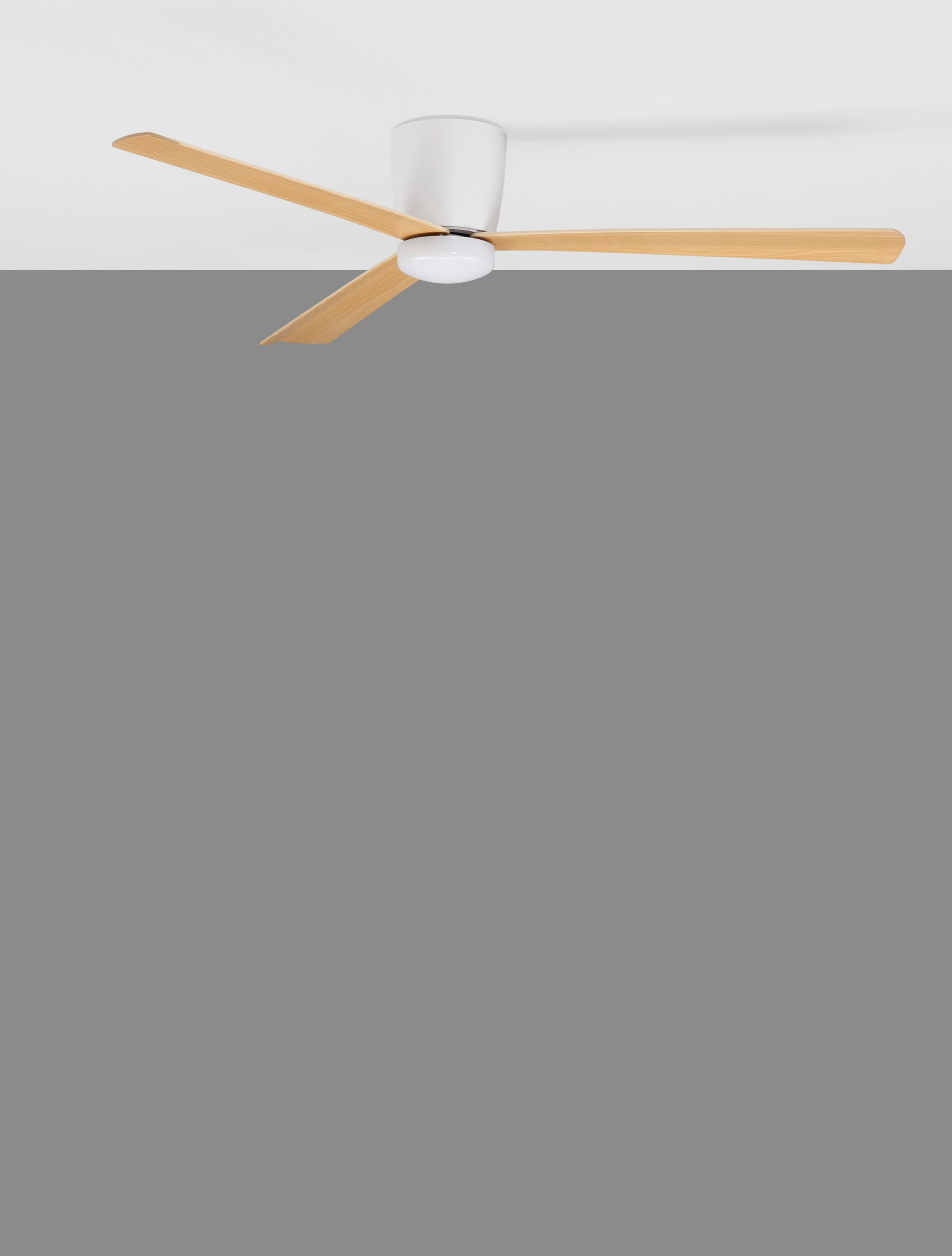 Wentylator sufitowy nowoczesny Luces Exclusivas TAMPICO, biały / teak, Ø 122 cm – LE42955 - obrazek 5