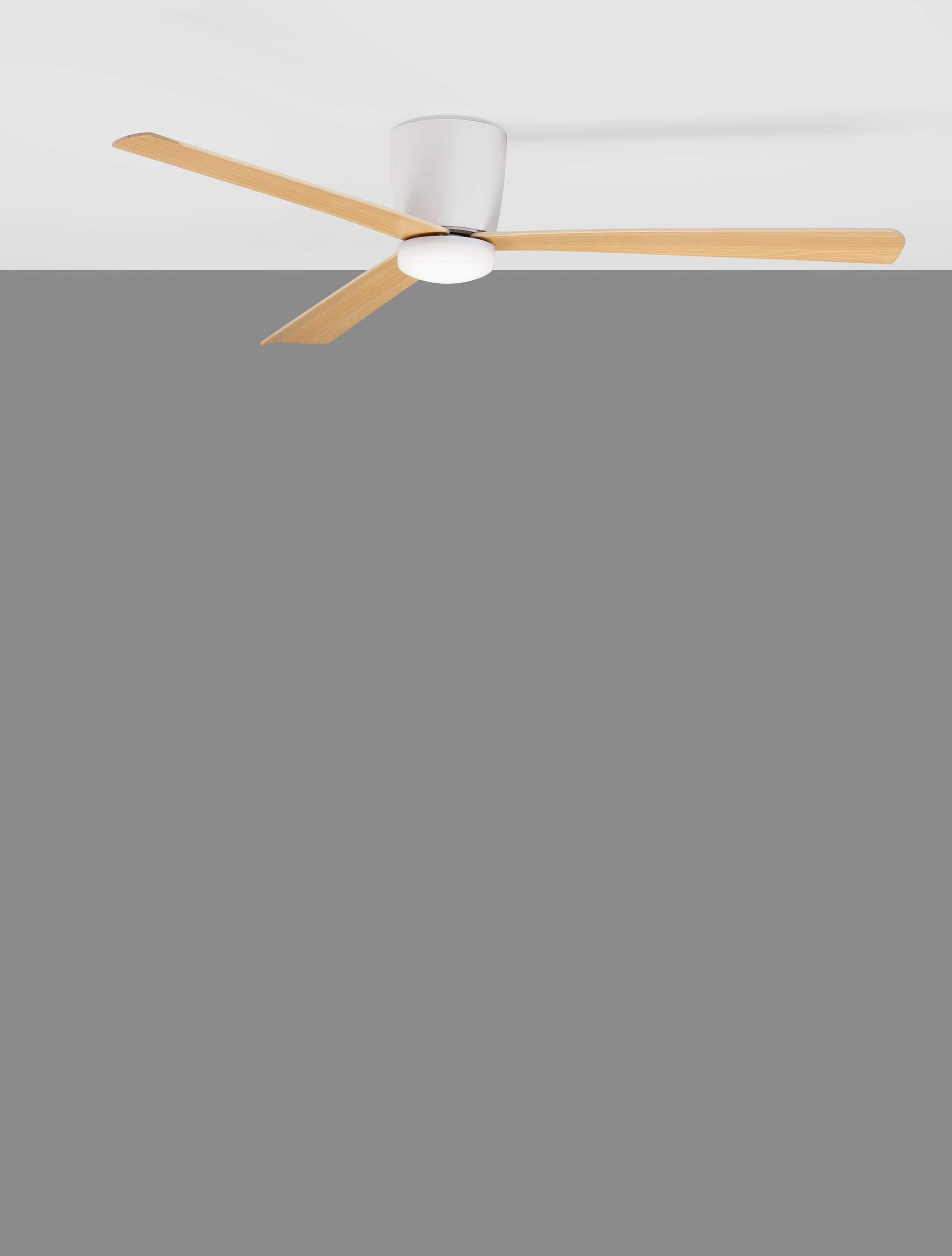Wentylator sufitowy nowoczesny Luces Exclusivas TAMPICO, biały / teak, Ø 122 cm – LE42955 - obrazek 6