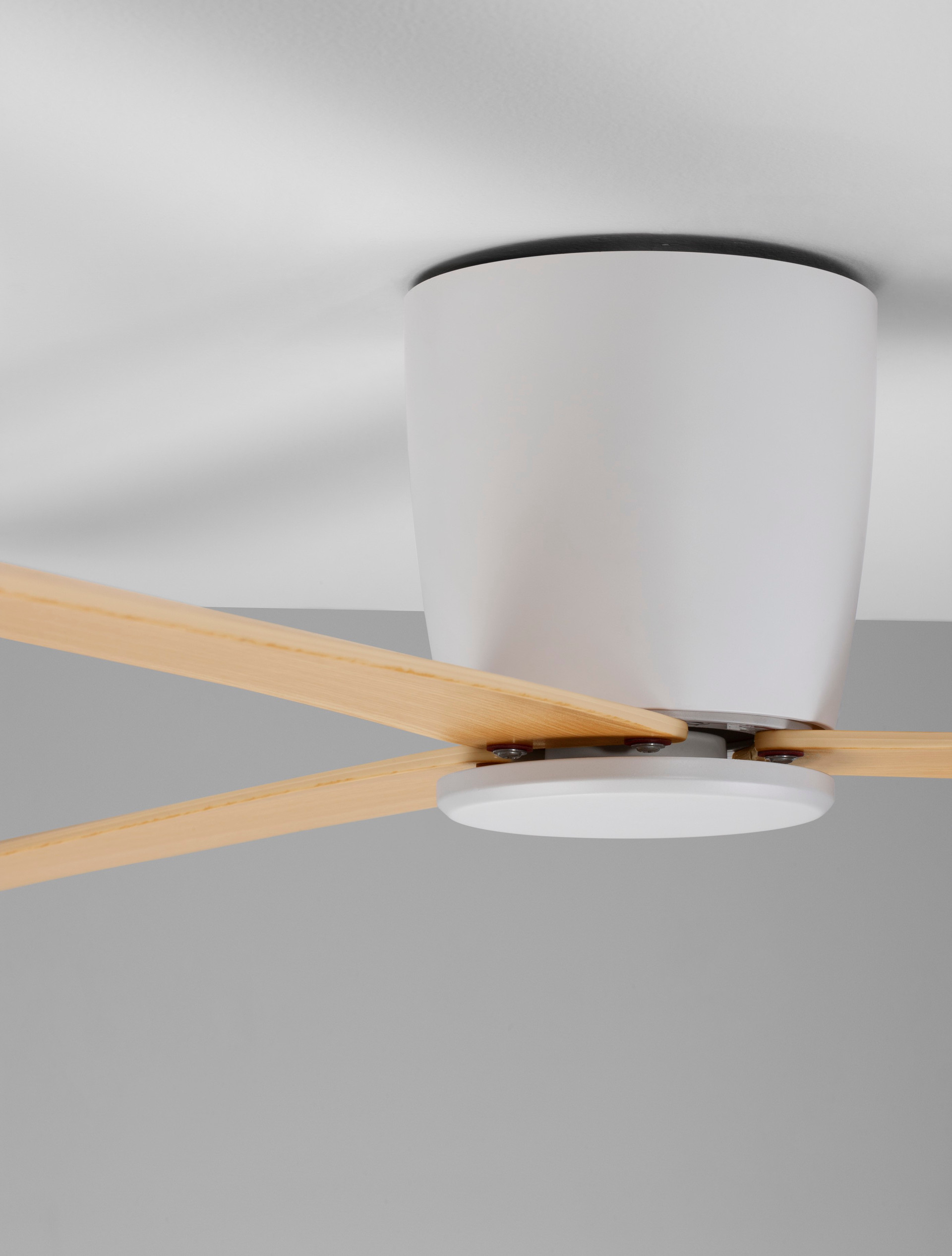 Wentylator sufitowy nowoczesny Luces Exclusivas TAMPICO, biały / teak, Ø 122 cm – LE42955 - obrazek 7