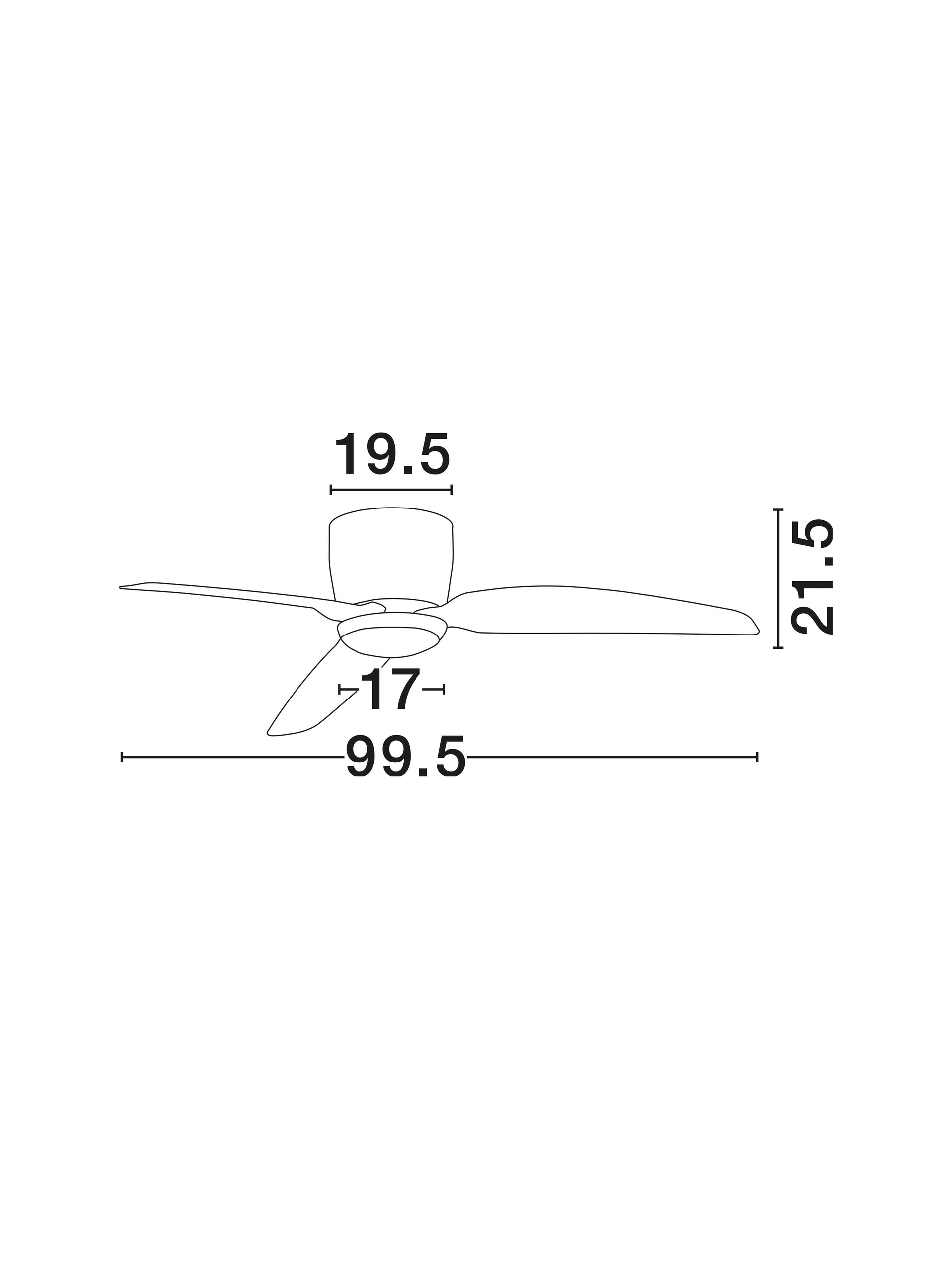 Wentylator sufitowy z oświetleniem nowoczesny Luces Exclusivas ABORARE, biały, LED 18 W 3000 K, Ø 99,5 cm – LE43738 - obrazek 7