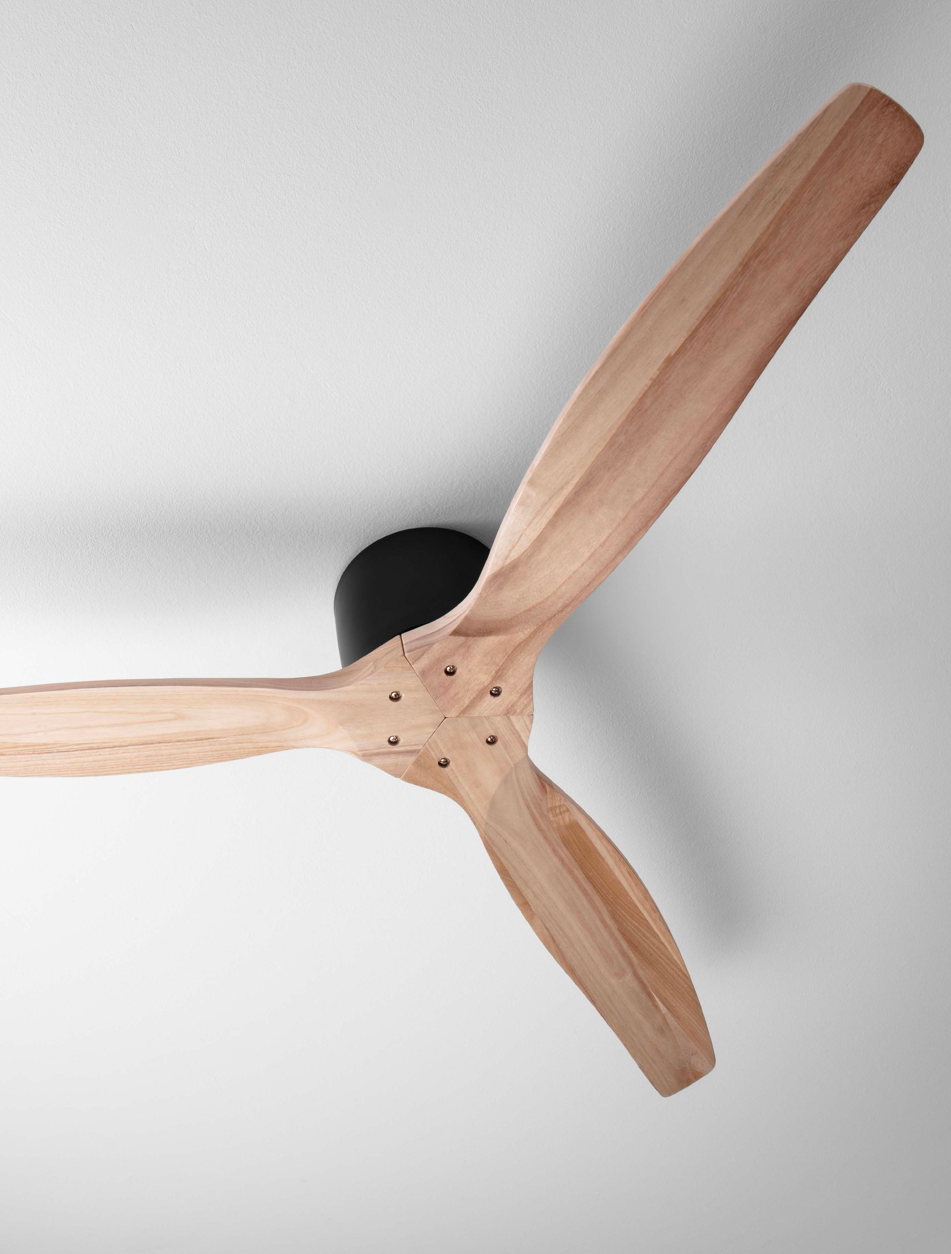 Wentylator sufitowy nowoczesny Luces Exclusivas JOSECITO, czarny / dąb, Ø 132 cm – LE44962 - obrazek 4