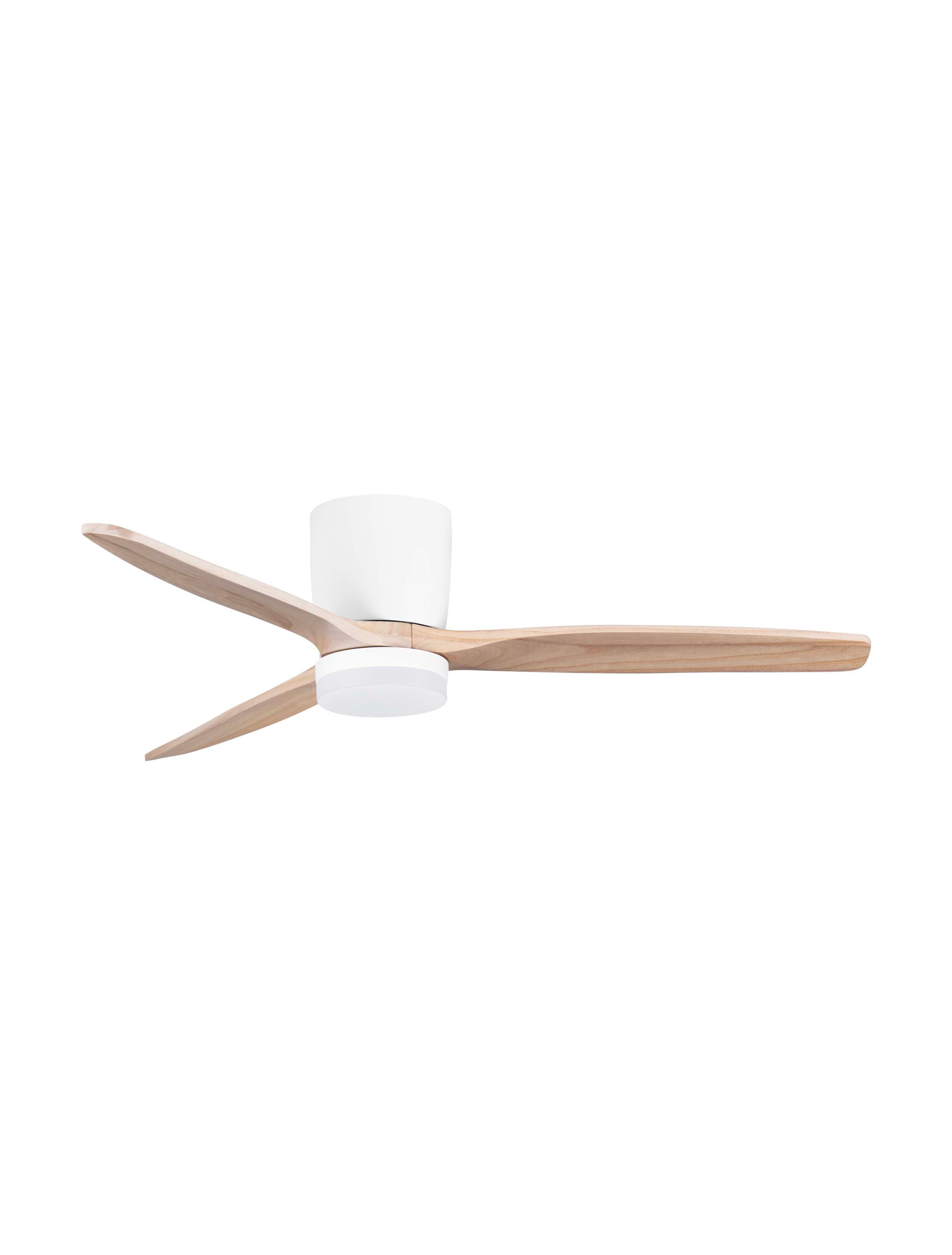 Wentylator sufitowy z oświetleniem nowoczesny Luces Exclusivas GUARAYOS, biały / dąb, LED 18 W, Ø 132 cm – LE44966 - obrazek 2