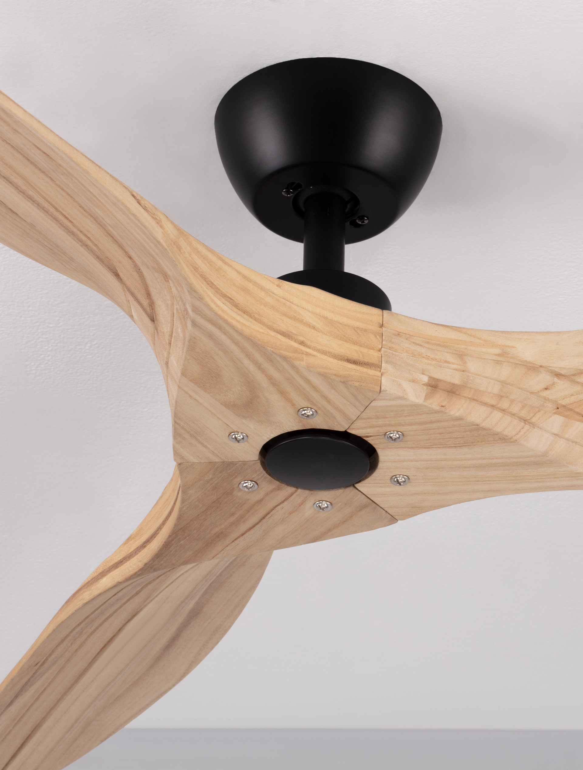 Wentylator sufitowy nowoczesny Luces Exclusivas MIGUEL, czarny / dąb, Ø 132 cm – LE44418 - obrazek 5