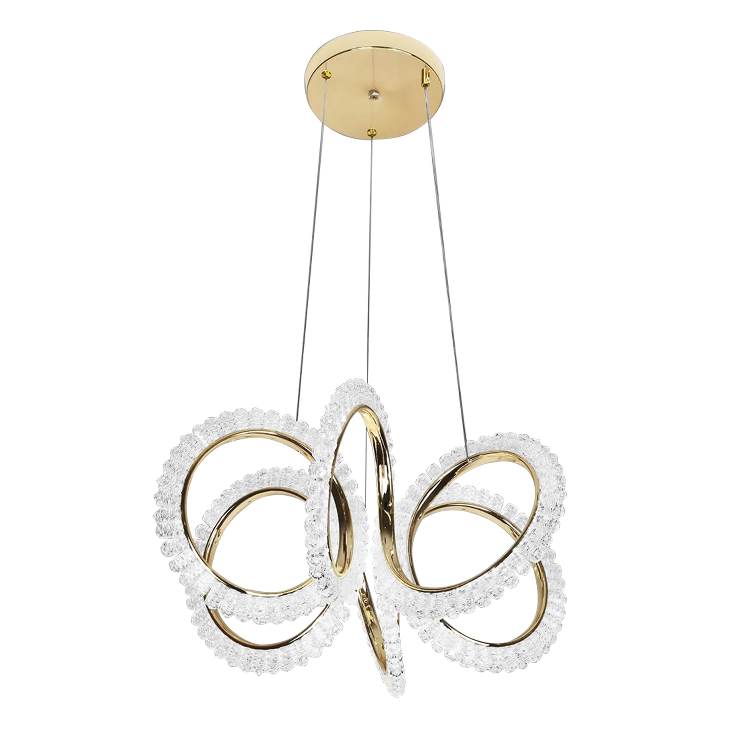 LAMPA WISZĄCA LED G037-CP ZŁOTA