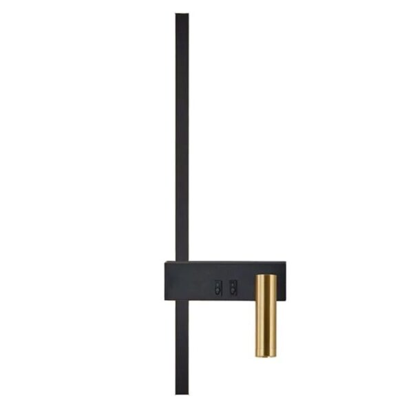 LAMPA ŚCIENNA KINKIET APP1439-W PRAWY BLACK GOLD