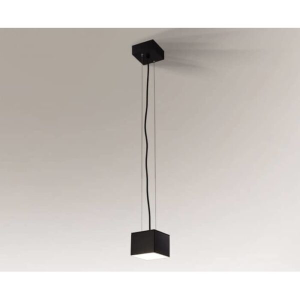 Lampa wisząca nowoczesna Antigo SUWA – czarna, 1 × GX53 – 5547