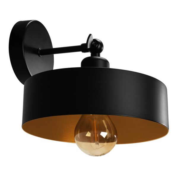 LAMPA ŚCIENNA KINKIET APP1332-1W BLACK GOLD
