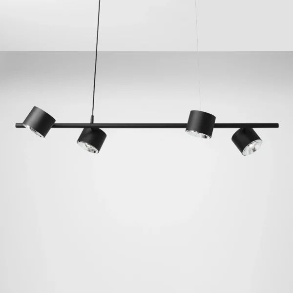 Lampa wisząca minimalistyczna Aldex BOT 4 1047L czarna 4×GU10