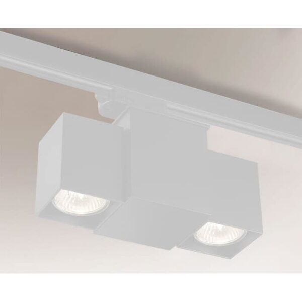 Reflektor szynowy Antigo – 2 × PAR16, 3F – 7710