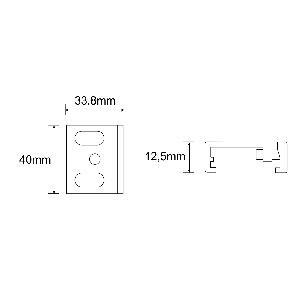 Element montażowy Antigo 3F, biały – 8128 - obrazek 2