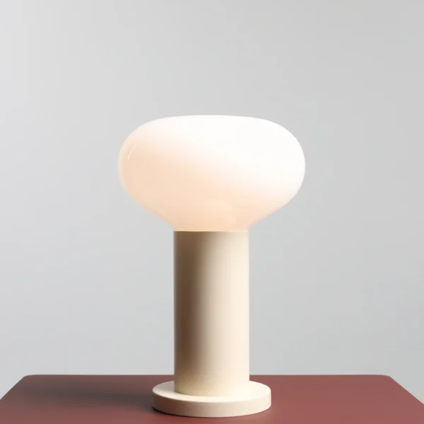 Lampa stołowa nowoczesna Aldex FLO S 7000B9_S kremowa 1×E14