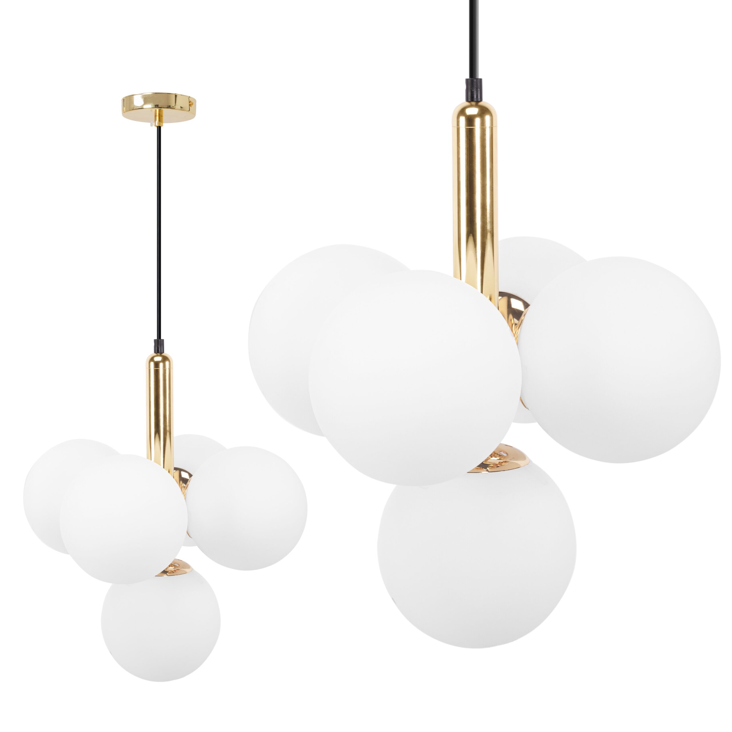 LAMPA SUFITOWA WISZĄCA ZŁOTA APP1574-5CP