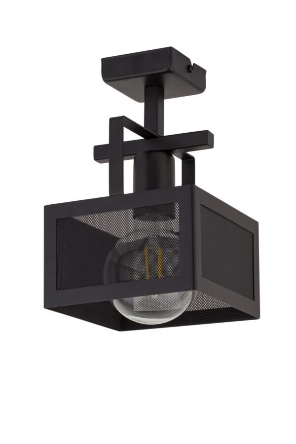 Plafon industrialny ALBERT 1 czarny, 1 × E27 – Sigma Lighting 32178