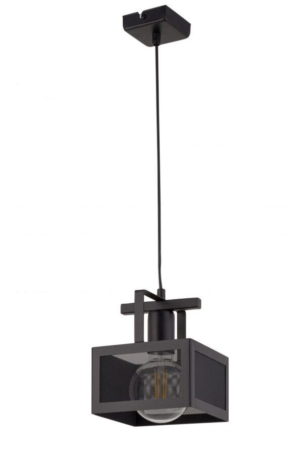 Lampa wisząca industrialna ALBERT 1 czarny, 1 × E27 – Sigma Lighting 32177