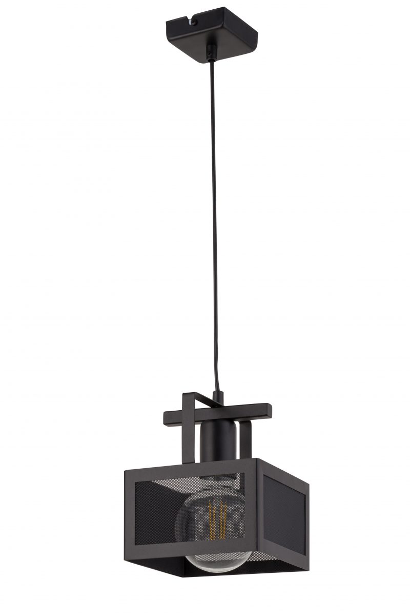Lampa wisząca industrialna ALBERT 1 czarny, 1 × E27 – Sigma Lighting 32177