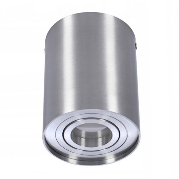 Oprawa sufitowa BROSS 1 AZ0780, w kolorze aluminium, 1×GU10 – AZzardo