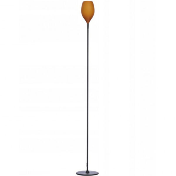 Lampa podłogowa IZZA STOJACA AZ1078, bursztynowa / czarna, 1×E14 – AZzardo