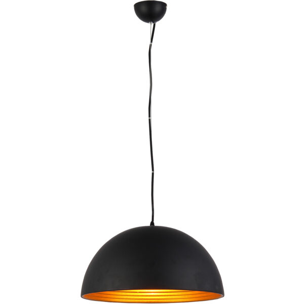 Lampa wisząca MODENA 50 AZ1395, czarna / złota, 1×E27 – AZzardo
