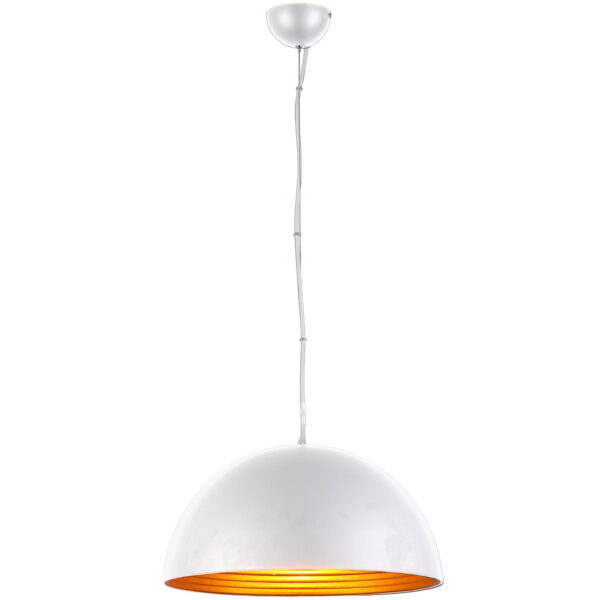 Lampa wisząca MODENA 50 AZ1398, biała / złota, 1×E27 – AZzardo