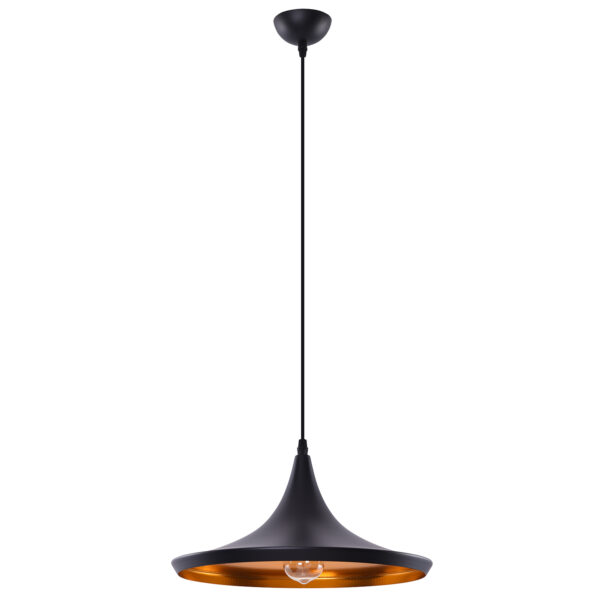 Lampa wisząca CHINK AZ1407, czarna / złota, 1×E27 – AZzardo