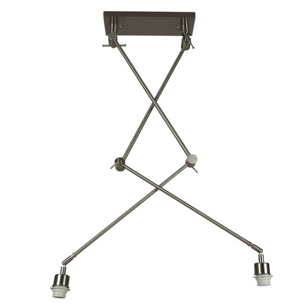 Korpus lampy wiszącej ADAM 2 S AZ1842, niklowany, 2×E27 – AZzardo